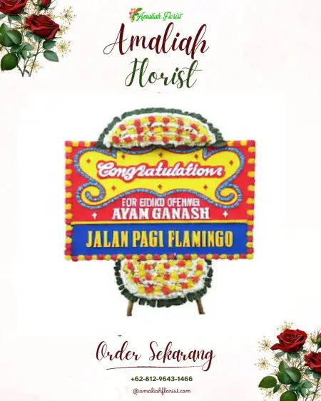 Sewa Papan Bunga Perwira